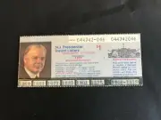Herbert Hoover Instant Lottery Ticket, issued 1976