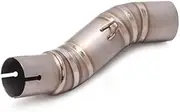 Motorcycle Exhaust Systerm for CB400F CB400X Motorcycle Exhaust Pipe Titanium Alloy Middle Section Fr&on&t Exhaust Pipe(Titanium Alloy Middle Section)