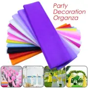 10M Organza Sheer Tulle Wedding Tutu Fabric Material Dress Curtain Cloth