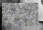 Center Dining White Agate Table Top Stone Furniture Christmas Gift Decor E202