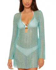 Becca by Rebecca Virtue Lace Tunic Swim Cover-Up