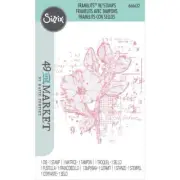49 & Market - Stamp & Framelits Set - Floral Mix Cluster, 666632 by Sizzix