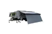 3.7m Waterproof Caravan Privacy Screen Lightweight Annexe Wall 4 Roll Out Awning
