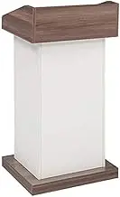Church Pulpit Modern Podium Stand Lectern Standing Reading Desk Tabletop Presentation Podium for Churchs Reception Desk Office Classroom Presentation Stand