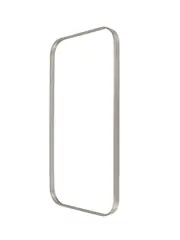 Contour Rectangle Mirror Frame Only in Brushed Chrome