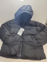 SWISS TECH Puffer Jacket Coat Boys Youth SM (6-7) Black Fleece Line NWT