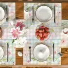 4Pcs 30x45cm Easter Eggs Table Mat Heat-resistant Dining Table Mat Outdoor