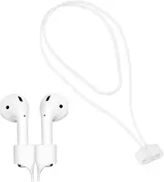 LIFKICH Magnetic Earphone Anti-Lost Strap Cable Holder for Flexible Design Comfortable Silicone Lightweight for Sports and Activities White