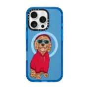 iPhone 16 Pro Impact Case MagSafe Compatible Hipster Cockapoo
