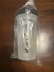 SHAKEOLOGY Premium Blender Shaker 25 oz BPA Free Clear Cup Bottle (NEW)
