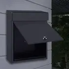 Wall Mount Mailbox for Outside Lockable Modern Letterbox for Front Door Gate