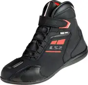 LS2 Garra waterproof Ladies Motorcycle Shoes, black-red, Size 40 for Women Black Red