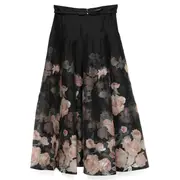 [ZIMMERMANN] Crush Flared Midi Skirt