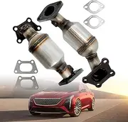 Front Left & Right Catalytic Converter Set Fit for 2014-2019 Chevy Impala & Cadillac XTS & 2012-2016 Buick La Crosse 3.6L V6 E.P.A. Compliant, with Gasket Kit Direct-Fit 20926629 20926628