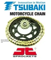 Tsubaki MXC Gold Non O-Ring Chain & JT Sprockets for Husqvarna TC65 17-18