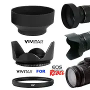 TULLIP HARD HOOD RUBBER HOOD UV FILTER FOR Canon EF 24-70mm f/4L IS USM Lens