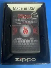 ZIPPO 2018 METALLIC FLAME BLACK MATTE LIGHTER SEALED IN BOX E22