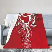 Valentine Day Multi-Yard Super Soft Flannel Blanket,Air Conditioning Blanket,for Bedding Sofa and Travel