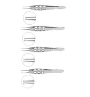 Fechtner Conjunctiva Forceps very delicate ring shaped tips with tying 4 piece