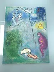Marc Chagall Daphnis and Chloe " Chloe Is Found By Dryas " Vintage Print 1977
