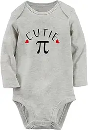 [iDzn] Cutie Pie Novelty Romper Baby Unisex Bodysuits Newborn Infant Jumpsuit 0-24 Months Kids Clothes Long One-Piece Outfits