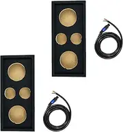 Q Power Car Audio Subwoofer Box Chuchero for 10" Mids and 3" Tweeters (2 Pack)