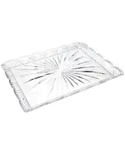 Godinger Dublin Crystal Scalloped Edge Tray