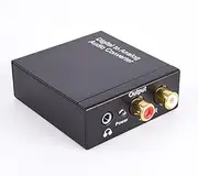 Digital-Analog Splitter Fiber Optic Coaxi-L/R Channel 3.5mm Audio Signal Converter