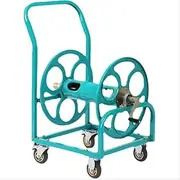 Garden Hose Holder Hose Reel Cart, Hose Reel Cart with Wheels Heavy Duty, Industrial Hose Reels for Outside, Large Capacity Hose Holder, Hose Guide Installed Garden,One Color-for 3/4 inch Ho