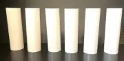 4" WHITE PLASTIC EDISON STANDARD SOCKET CANDLE COVERS 1 1/4" x 4" Set of 6