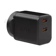 EFM Eco 40W Dual Port Mobile Phone Wall Charger Socket Power Adapter Black
