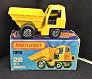Matchbox 75 Superfast Site Dumper No. 26 Made in England New
