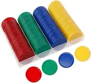 TX GIRL 160Pcs/set Bingo Chips Blank Chips Colorful Poker Chips No Face Value Mahjong Chips No Digital Plastic Tablets 38mm (Color : Multi)