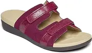 MEGNYA Women Comfortable Walking Sandals with Arch Support, Plantar Fasciitis Slides for Flat Feet Relieve, Orthopedic Sandals with adjustable straps