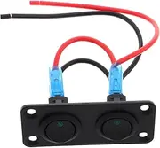 FUNOMOCYA Rocker Switch for Car and Boat Modifications Durable Gang Toggle Control Panel for Devices User Friendly Operation for Automotive and Applications