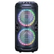 Supersonic IQ-6208DJBT 2x8" Fire-Box Speaker+TWS-Bluetooth+USB/SD/FM/AUX/LED/Mic