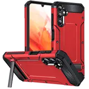 MCC Shockproof Samsung Galaxy A13 4G Heavy Duty Case Cover Stand A135 [Red]