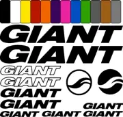 GIANT 2 Vinyl Decal Stickers Bike set sticker Aufkleber Satz bicycle cycling mtb