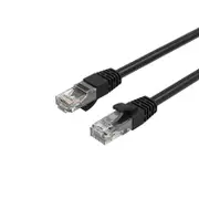 [RC6-100-BK] 10m Black CAT6 Network Cable Gold-plated RJ45 Patch Lead RoHS Compliant