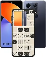 Generic TPU Cover for Infinix Note 30 Pro, Black Flexible Silicone Slim fit Soft Shell Cute Back Case Bumper Rubber Protective Case for Infinix Note 30 Pro (6,67") - KE100