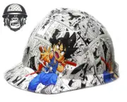 Custom Hydrographic Safety Hard Hat Mining Industrial DRAGONBALL Z BW CAP