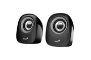 Genius SP-Q160 6W USB Powered Portable Mini Speakers - Black / Grey with 3.5mm