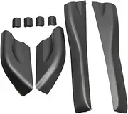 Upgrade Your Compatible with Tucson 2004 2008 with Black Roof Rack Rail End Protective Covers Elevate Style and Functionality!
