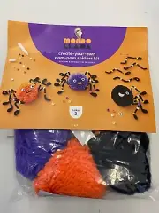 Halloween create your own craft kit pom pom spiders (makes 3)