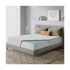 Sweetnight King Size 2 Inch Cooling Gel Memory Foam Mattress Topper, White, W...