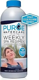 Purge Watercare Hot Tub Clarifier – Spa Clarifier Keeps Hot Tub and Inflatable Spas Crystal Clear – Weekly Spa Regimen Reduces Hazy and Cloudy Water Fast – 32oz