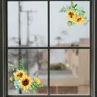 Sunflower Wall Decal Sticker Corner Stickers Home Decor Kids Nursery Living Room