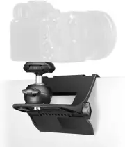 【CM01】 RAUBAY Monitor Top Camera Mount Clamp, Hanging Webcam Stand with Black