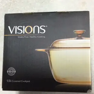 康寧 VISIONS 雙耳湯鍋1.5l  3.25l  康寧湯鍋 康寧晶彩透明鍋 康寧3.25L