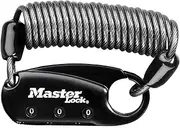 [Master Lock] 1551 Carabiner with Coiled Cable